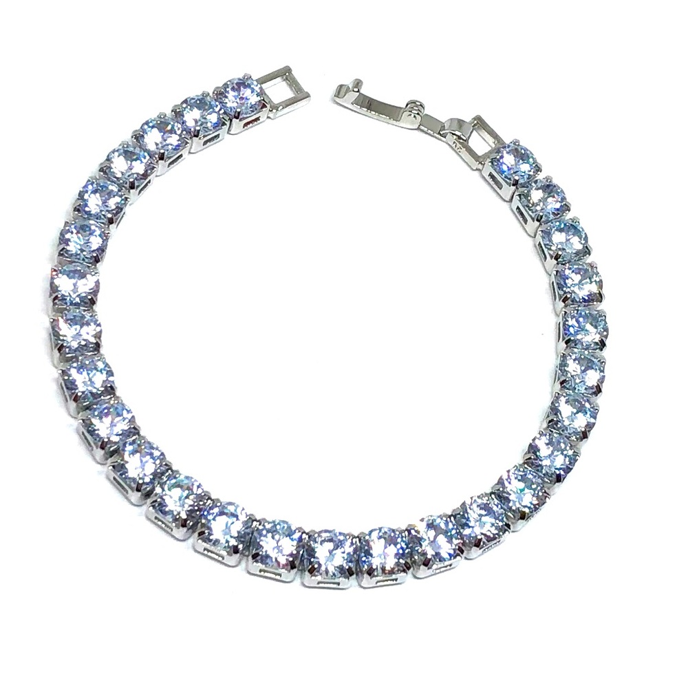 1/2Ct Round Cubic Zircon Tennis Bracelet